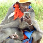 Chief recording Maasai culture